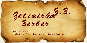 Želimirka Berber vizit kartica